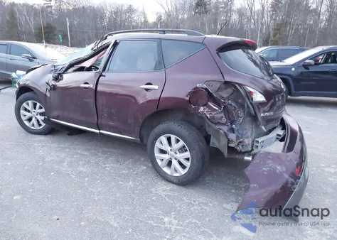 2013 Nissan Murano Sl from USA, damaged, VIN JN8AZ1MW3DW320113